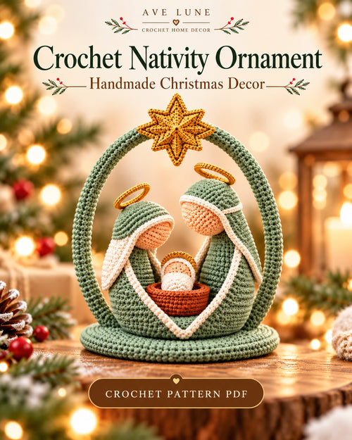 Crochet Nativity Scene Pattern PDF – Holy Family Christmas Amigurumi
