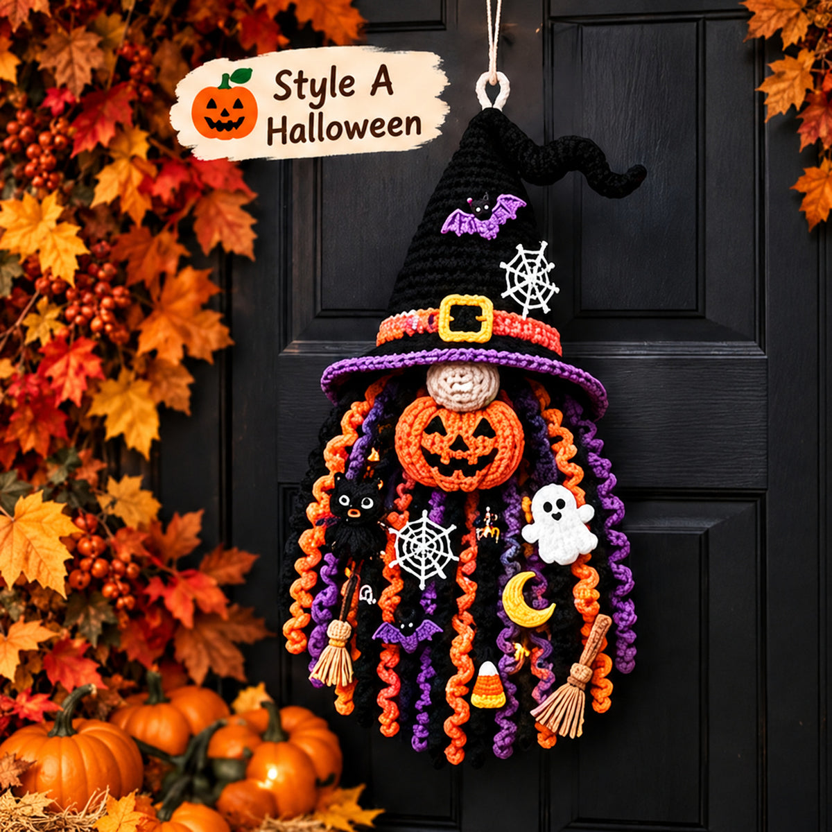 Seasonal Gnome Door Hanger Crochet Pattern PDF | Choose 1 Style or All 6 Holiday Designs
