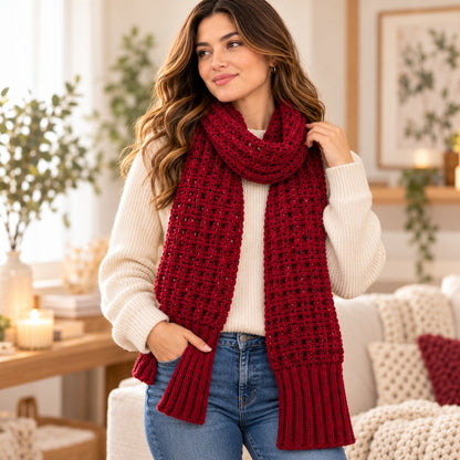 Misty Lake Crochet Sweater Scarf Pattern PDF – Scarf With Sleeves