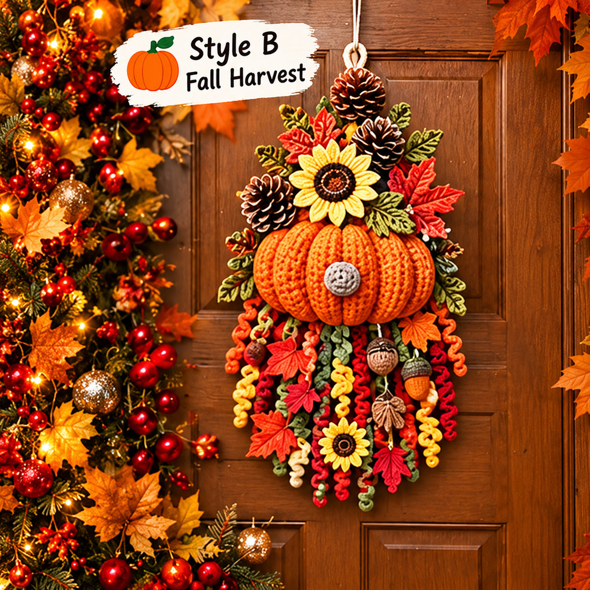 Seasonal Gnome Door Hanger Crochet Pattern PDF | Choose 1 Style or All 6 Holiday Designs