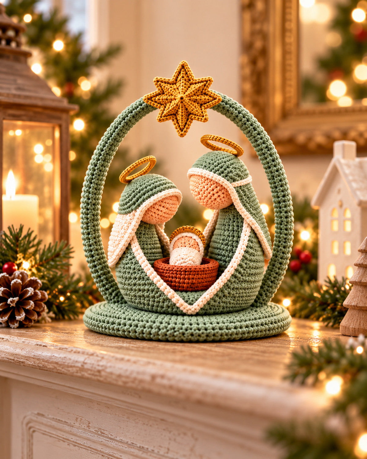 Crochet Nativity Scene Pattern PDF – Holy Family Christmas Amigurumi