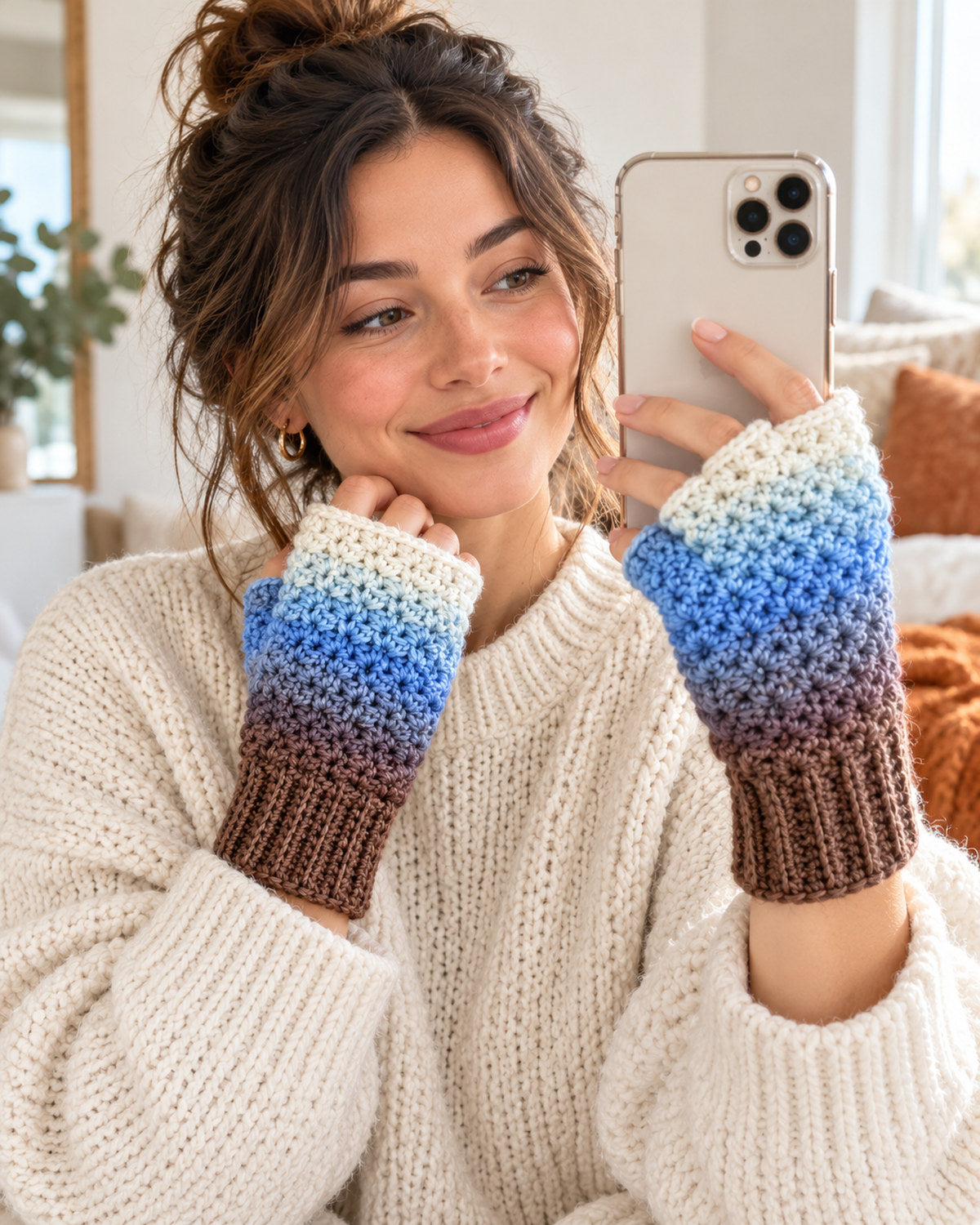 Chunky Suzette Mittens & Fingerless Gloves Crochet Pattern PDF + Video