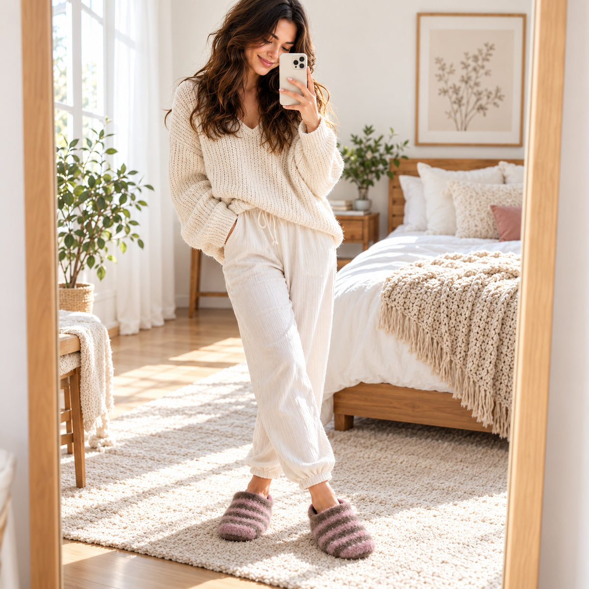 Felted Crochet Slippers Pattern PDF – Cozy Wool House Shoes