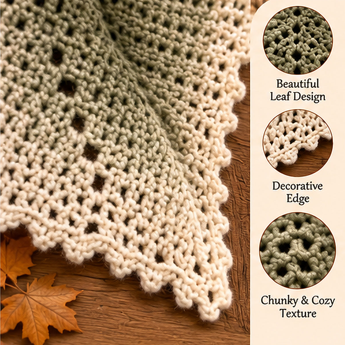 Crochet Leaf Poncho Pattern PDF | Whimsical Fall Cape, Renaissance Faire & Fairy Costume
