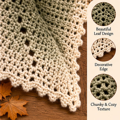 Crochet Leaf Poncho Pattern PDF | Whimsical Fall Cape, Renaissance Faire & Fairy Costume