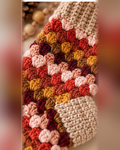 Granny Christmas Stocking Crochet Pattern PDF – Large & Mini