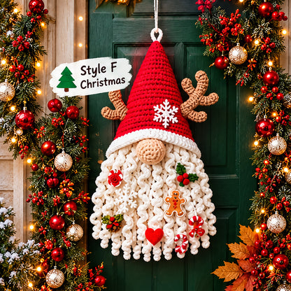 Seasonal Gnome Door Hanger Crochet Pattern PDF | Choose 1 Style or All 6 Holiday Designs