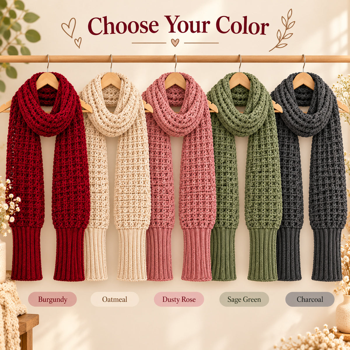 Misty Lake Crochet Sweater Scarf Pattern PDF – Scarf With Sleeves