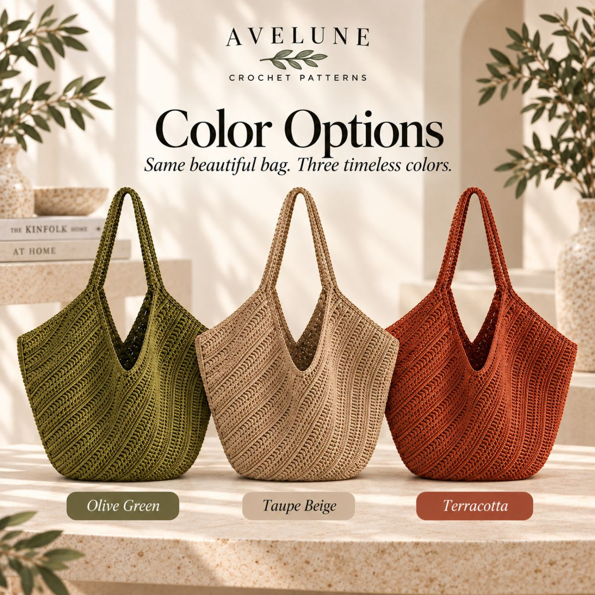 Textured Crochet Tote Bag Pattern PDF – Spacious Everyday Shoulder Bag, Confident Beginner Digital Download