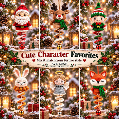 50 Christmas Crochet Ornament Patterns PDF Bundle – Holiday Decorations, 7 Languages, Digital Download