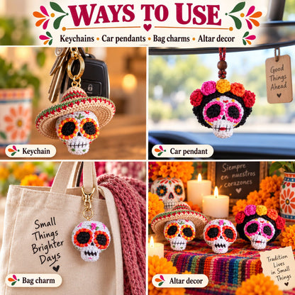 Sugar Skull Trio – 3 Crochet Patterns PDF