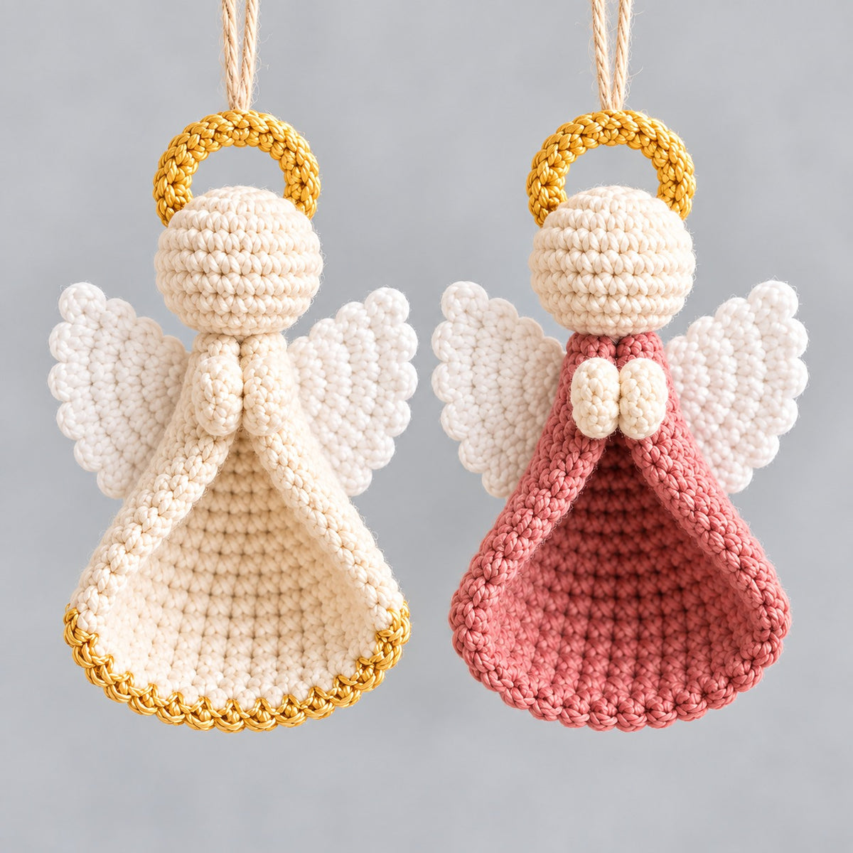 Christmas Angel Crochet Pattern PDF - Beginner Christmas Ornament Pattern