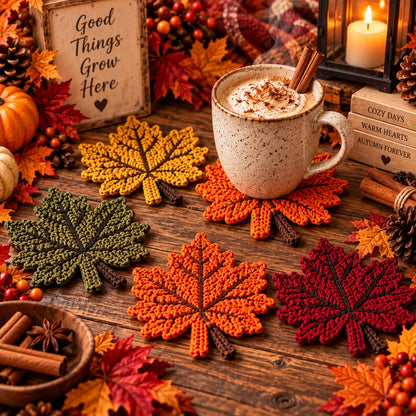 Fall Harvest 20-Piece Crochet Pattern Bundle PDF | Pumpkins, Leaves, Acorns & Autumn Decor